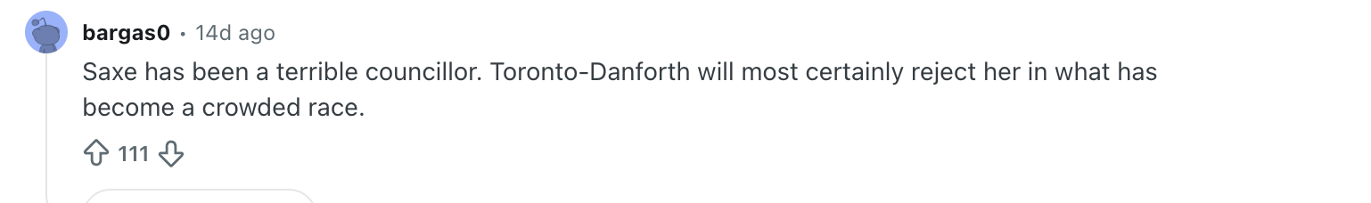 Reaction calling Saxe a terrible councillor